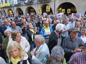Concentraci&oacute; a la pla&ccedil;a del Vi per la independ&egrave;ncia i la llibertat dels presos pol&iacute;tics