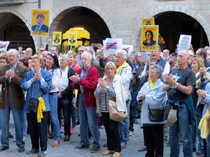 Concentraci&oacute; a la pla&ccedil;a del Vi per la independ&egrave;ncia i la llibertat dels presos pol&iacute;tics