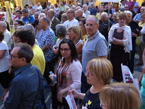 Concentració a la plaça del Vi per la independència i la llibertat dels presos polítics
