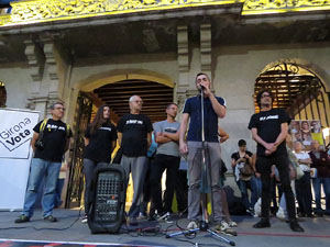 Concentració a la plaça del Vi per la independència i la llibertat dels presos polítics