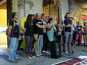 Concentració a la plaça del Vi per la independència i la llibertat dels presos polítics