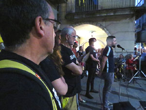 Concentració a la plaça del Vi per la independència i la llibertat dels presos polítics