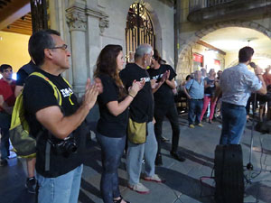 Concentració a la plaça del Vi per la independència i la llibertat dels presos polítics