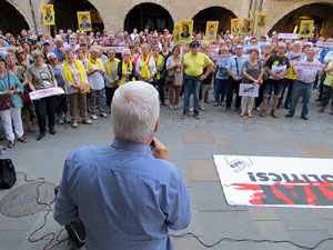 Concentraci&oacute; a la pla&ccedil;a del Vi per la independ&egrave;ncia i la llibertat dels presos pol&iacute;tics