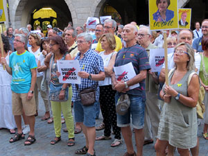 Concentració a la plaça del Vi per la independència i la llibertat dels presos polítics