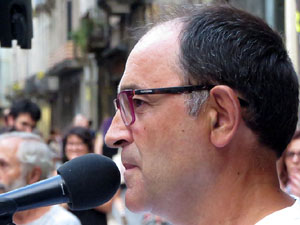 Concentració a la plaça del Vi per la independència i la llibertat dels presos polítics