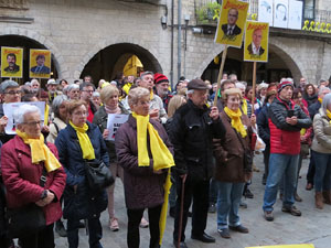 Concentració a la plaça del Vi per la independència i la llibertat dels presos polítics