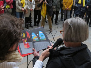 Concentració a la plaça del Vi per la independència i la llibertat dels presos polítics