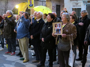 Concentració a la plaça del Vi per la independència i la llibertat dels presos polítics