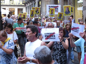 Concentraci&oacute; a la pla&ccedil;a del Vi per la independ&egrave;ncia i la llibertat dels presos pol&iacute;tics