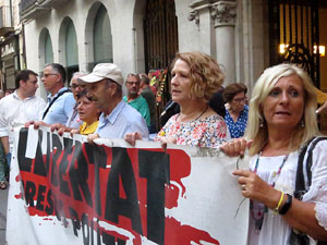 Concentraci&oacute; a la pla&ccedil;a del Vi per la independ&egrave;ncia i la llibertat dels presos pol&iacute;tics