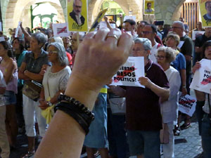 Concentraci&oacute; a la pla&ccedil;a del Vi per la independ&egrave;ncia i la llibertat dels presos pol&iacute;tics