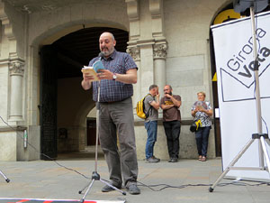 Concentració a la plaça del Vi per la independència i la llibertat dels presos polítics