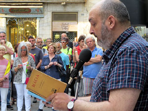 Concentració a la plaça del Vi per la independència i la llibertat dels presos polítics
