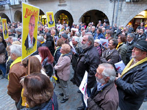 Concentració a la plaça del Vi per la independència i la llibertat dels presos polítics