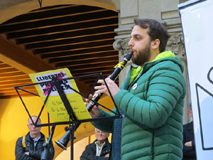 Concentració a la plaça del Vi per la independència i la llibertat dels presos polítics