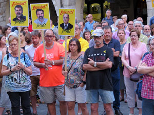 Concentració a la plaça del Vi per la independència i la llibertat dels presos polítics