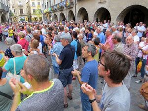 Concentració a la plaça del Vi per la independència i la llibertat dels presos polítics