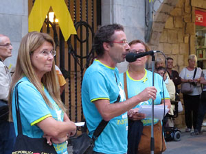 Concentraci&oacute; a la pla&ccedil;a del Vi per la independ&egrave;ncia i la llibertat dels presos pol&iacute;tics