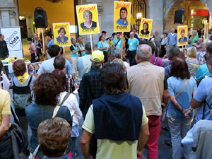 Concentraci&oacute; a la pla&ccedil;a del Vi per la independ&egrave;ncia i la llibertat dels presos pol&iacute;tics
