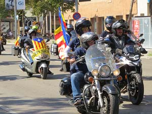 Concentraci&oacute; de Motards Independentistes per commemorar el II Memorial de l'1-O