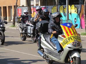 Concentraci&oacute; de Motards Independentistes per commemorar el II Memorial de l'1-O