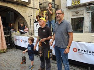 Arribada de la Flama del Canig&oacute; 2019 a la pla&ccedil;a del Vi