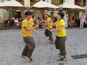 Cercavila de la Flama del Canig&oacute; 2019 fins la pla&ccedil;a del Vi