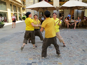 Cercavila de la Flama del Canig&oacute; 2019 fins la pla&ccedil;a del Vi