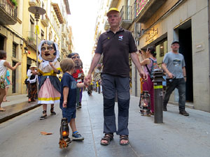 Cercavila de la Flama del Canig&oacute; 2019 fins la pla&ccedil;a del Vi