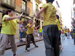 Cercavila de la Flama del Canig&oacute; 2019 fins la pla&ccedil;a del Vi