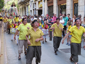 Cercavila de la Flama del Canig&oacute; 2019 fins la pla&ccedil;a del Vi
