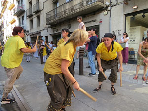 Cercavila de la Flama del Canig&oacute; 2019 fins la pla&ccedil;a del Vi