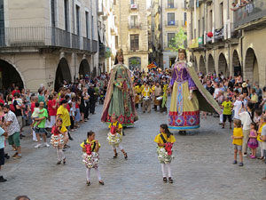 Cercavila de la Flama del Canig&oacute; 2019 fins la pla&ccedil;a del Vi