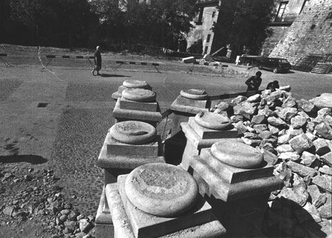 Obres de desmuntatge de la llotja. 1980