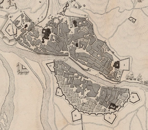 Detall de 'Plan du Siège de Gironne. Par l'Armée de sa Majesté en Catalogne en 1809'. 1809