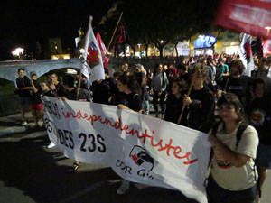 Manifestaci&oacute; per la llibertat dels nou CRD's detinguts a Sabadell i altres poblacions