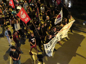 Manifestaci&oacute; per la llibertat dels nou CRD's detinguts a Sabadell i altres poblacions