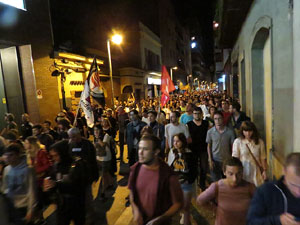 Manifestaci&oacute; per la llibertat dels nou CRD's detinguts a Sabadell i altres poblacions