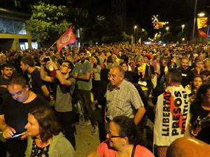 Manifestaci&oacute; per la llibertat dels nou CRD's detinguts a Sabadell i altres poblacions