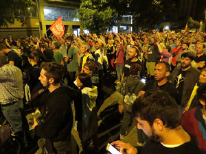 Manifestaci&oacute; per la llibertat dels nou CRD's detinguts a Sabadell i altres poblacions