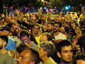 Manifestaci&oacute; per la llibertat dels nou CRD's detinguts a Sabadell i altres poblacions