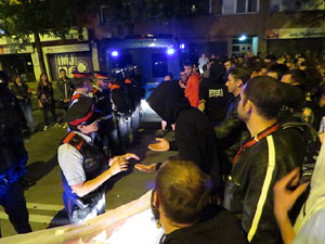 Manifestaci&oacute; per la llibertat dels nou CRD's detinguts a Sabadell i altres poblacions