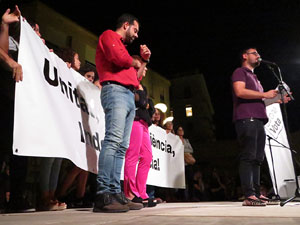 Marxa de Torxes de Girona per commemorar l'1-O