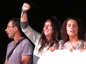 Marxa de Torxes de Girona per commemorar l'1-O