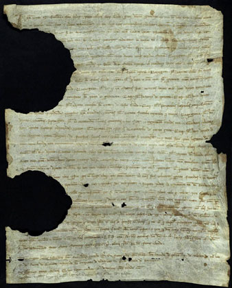 17 de setembre de 1282. Testament de Guillema, filla del difunt Pere Oller, ciutadà de Girona. Fa llegats pecuniaris, entre altres, als malalts de Pedret i a lHospital Nou, per vestir pobres, maridar donzelles pobres i redimir captius