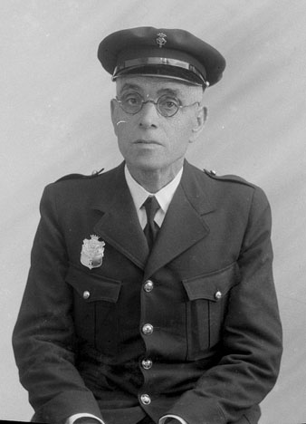Retrat de Joan Pericall, policia municipal de Girona, 1935
