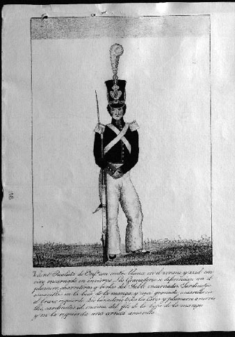 Uniformes dels voluntaris reialistes. 1827