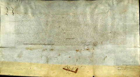 Privilegi de 12 de maig de 1451 on ja s'esmenta Sant Pon&ccedil;. Privilegi concedit per la reina Maria, com a lloctinent del seu marit, a s&uacute;plica de Joan Cavalleria i Jaume de Santceloni, com a s&iacute;ndics de la Universitat de Girona. Estableix que tots els usuaris d�arts mec&agrave;niques que habitin fora de la ciutat han de pagar les mateixes imposicions que els qui viuen a l�interior, a fi d�evitar el despoblament. Els l&iacute;mits marcats s&oacute;n la parr&ograve;quia de Santa Eug&egrave;nia, la casa de Nicolau Cant&oacute;, el mas Servi&agrave;, la creu d�en Ginesta, el cam&iacute; de Caulers, les cases d�en Prunell i de Bernat de Bell-lloc, la capella de Sant Miquel de Palau, Montilivi, la resclosa de moss&egrave;n Santdion&iacute;s, la torre de Miquel Vilar, la casa de les Ermites de la Mare de D&eacute;u de l�Enderrocada, el cam&iacute; reial fins al monestir de Sant Daniel, el Pont Major, Fontajau i Sant Pon&ccedil;