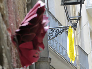 Temps de Flors 2019. Instal&middot;lacions i muntatges florals a la Pla&ccedil;a del Bell-lloc, Travessia de l'Auriga